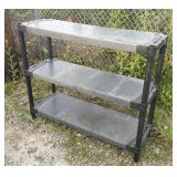 Plastic shelving unit