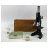 Edmund Scientific Microscope With Accessories