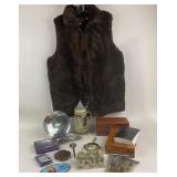 Faux Fur Vest, German Stein, Door Knocker, Letter