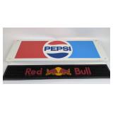 Pepsi Metal Sign, Red Bull Rubber Bar Mat
