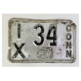 1941 Connecticut License Plate