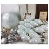 Light Bulbs, Glass Light Fixtures, Suit Bag