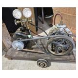 Home Made Air Compressor On Wheels
