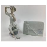 Lladro Porcelain Figurine, Collector Plaque