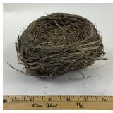 Natural Bird Nest Constructed From Grass