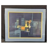 'Nocturne en Bleu' Chimevitch framed print 195/260
