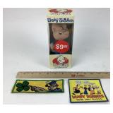 Popeye Funko Wacky Wobbler, Popeye Iron on Patch &