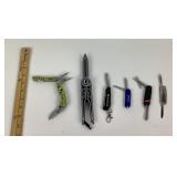 Multi-Tools with Knives, Scissors, Screwdrivers, M