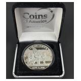 .999 fine silver one Troy ounce commemorative
