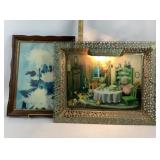 Illuminated Frame With 3D Scene, Holographic Flora