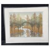Spring Reflextions Framed Print Signed Fox 27/295