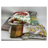 Floral Linens, Throws, Needlepoint Pillow