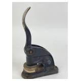 Antique Cast Iron Lever Press Notary Seal