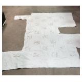 Hand-Stitched Quilt With Animal Embroidery