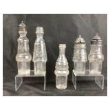 Glass Oil Vinegar Condiment Jars With Metal Lids