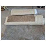 Carpet Remnants (2) Grey 57 in. W & Brown 41 in. W