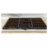 Wooden Printerï¿½s Type Tray With Compartments