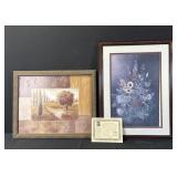 2 framed artwork prints: Glynda Turley, landscape
