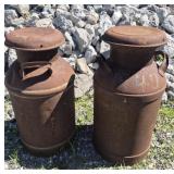 Farmhouse Milk Cans - Rusted - 2