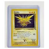 Pokemon Vintage Holographic Zapdos Card