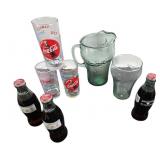 Coca-Cola Glassware, Bottles, Pitcher