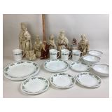 Painted Porcelain Nativity Figurines, Corelle Wint
