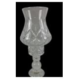 Block Lead Crystal Hurricane Candle Lamp