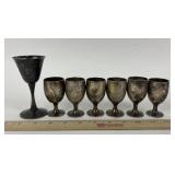 Leonard EPNS Set of 6 Mini Goblets & a 1940's