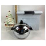 West Bend Hot/Cold Server, Ceramic Christmas Tree,