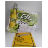 1995 Camel Pool Rules Sign, Bud Light Lime Display