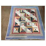 Handmade Log Cabin Quilt