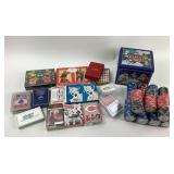 Playing Cards, Poker Chips, Camel Casino Tin