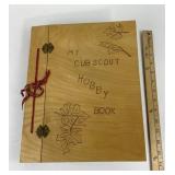 Cub Scout Hobby Scrapbook With Baseball Memorabili