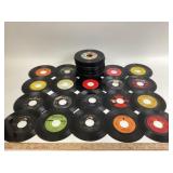 7 Inch Vinyl Records; Bee Gees, Roy Orbison, Chuck