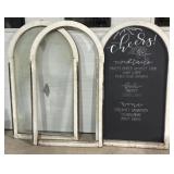 Large arch frames hanging decor