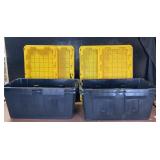 4- 40 Gallon Storage Containers w/ Lids