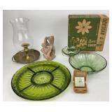 Brass Hurricane Candle Lamp, Hazelware Lyric