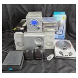 Sylvania Stereo System, Supersonic CD Player, CDs