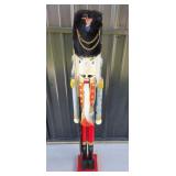 42' Wooden Nutcracker With Hat, Sword
