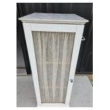 White Wooden Cabinet With Shelves
