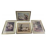Framed Prints of Children, Animals Scenes