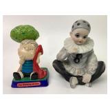Linus Figurine, Porcelain Clown Figurine