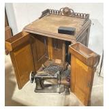Howard sewing machine table cabinet