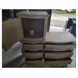 Bombe Dresser Painted 6 Drawer 20 in. X 56 in. X
