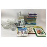 Books, Bartltt Collins Glass Bowls, Figurine, Char