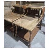 MCM Step Up End/Side Tables (2) Tops Have Some