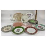 Decorative Plates, Pink Glassware, Bavarian China