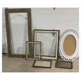 6 artwork frames, 4 with glass