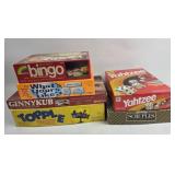 Board Games Including Yahtzee, Scruples, Rummikub