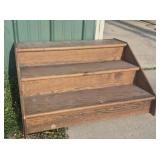 Wood 3 Tier Steps 37 in. W x 11 in. D x 20 in. H